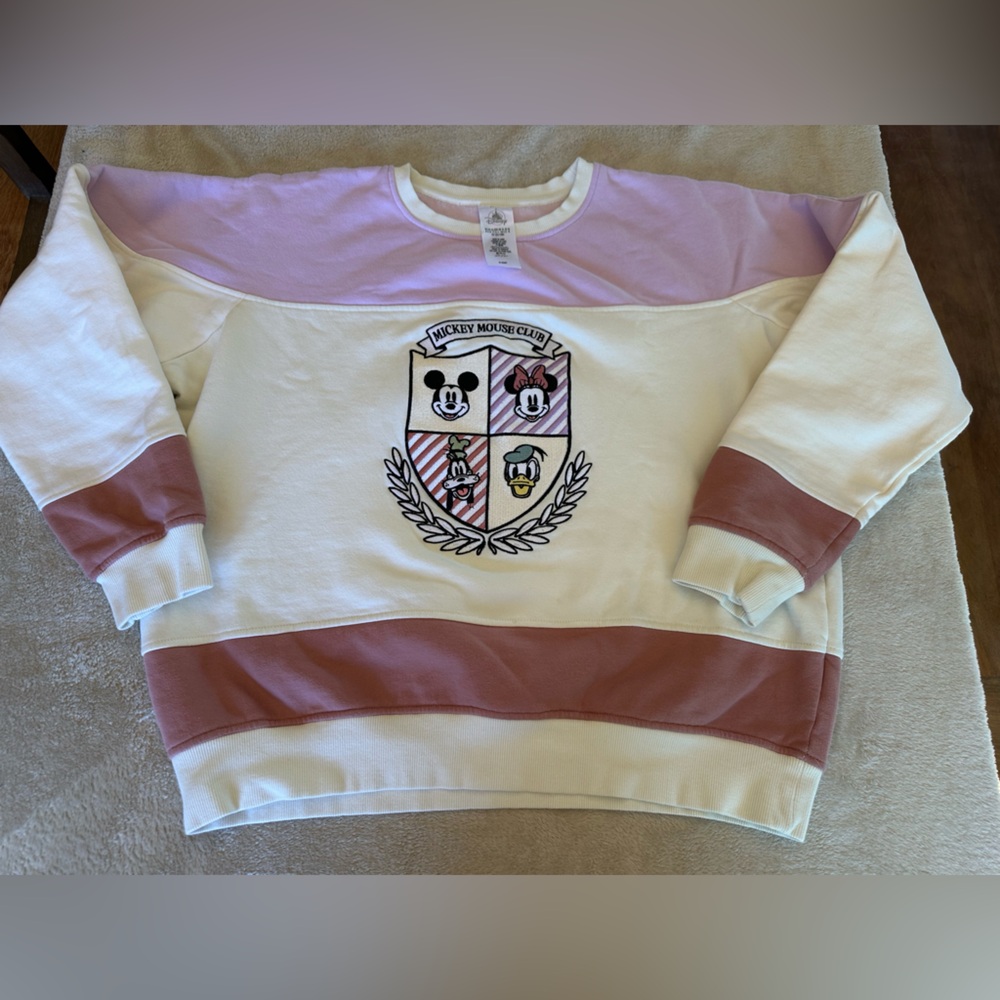 Disney Pink and Cream Sweatshirt
